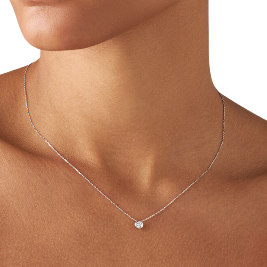 COLLANA PUNTO LUCE CIPOLLINA IN ORO E DIAMANTI