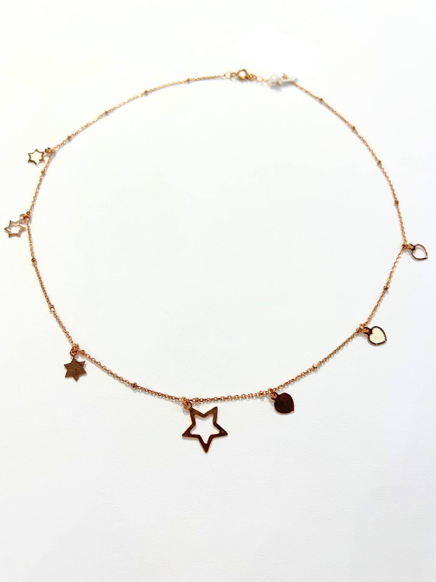 COLLANA CON STELLA CENTRALE E CIONDOLI