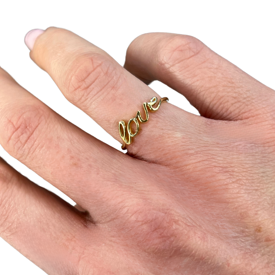ANELLO LOVE IN ORO GIALLO