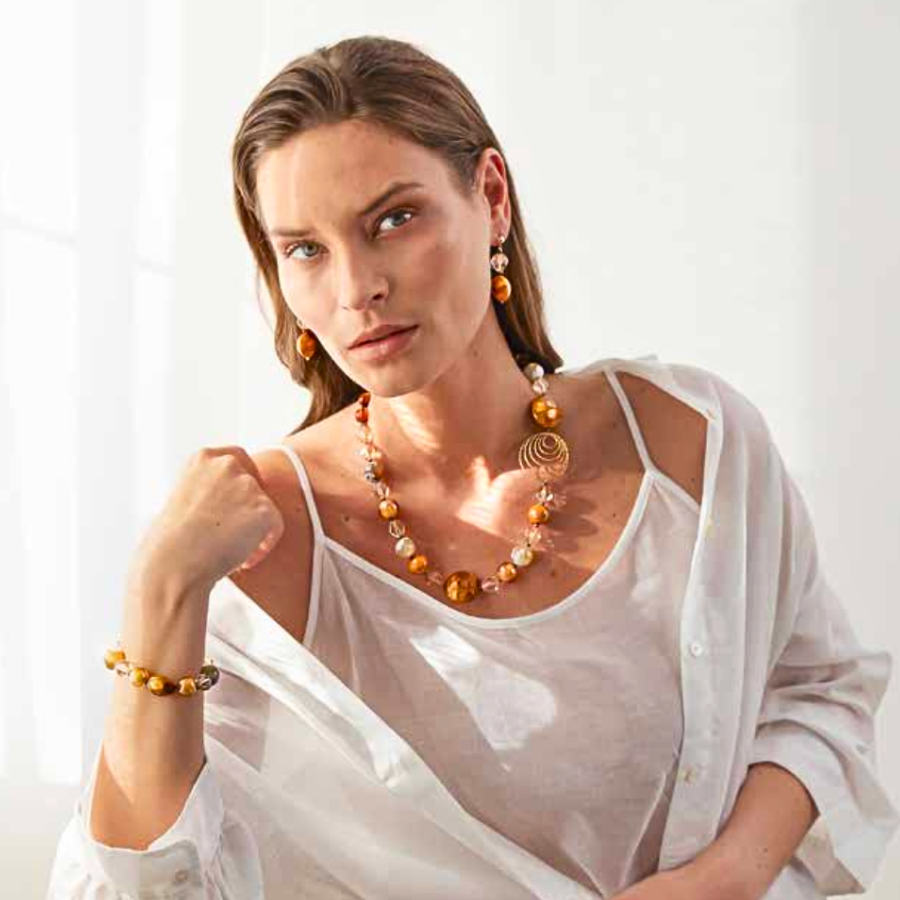 ORECCHINI TOP AURA TOPAZIO MURRINA MURANO GM027905