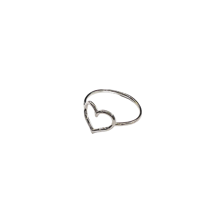 ANELLO CUORE L IN ORO BIANCO O GIALLO