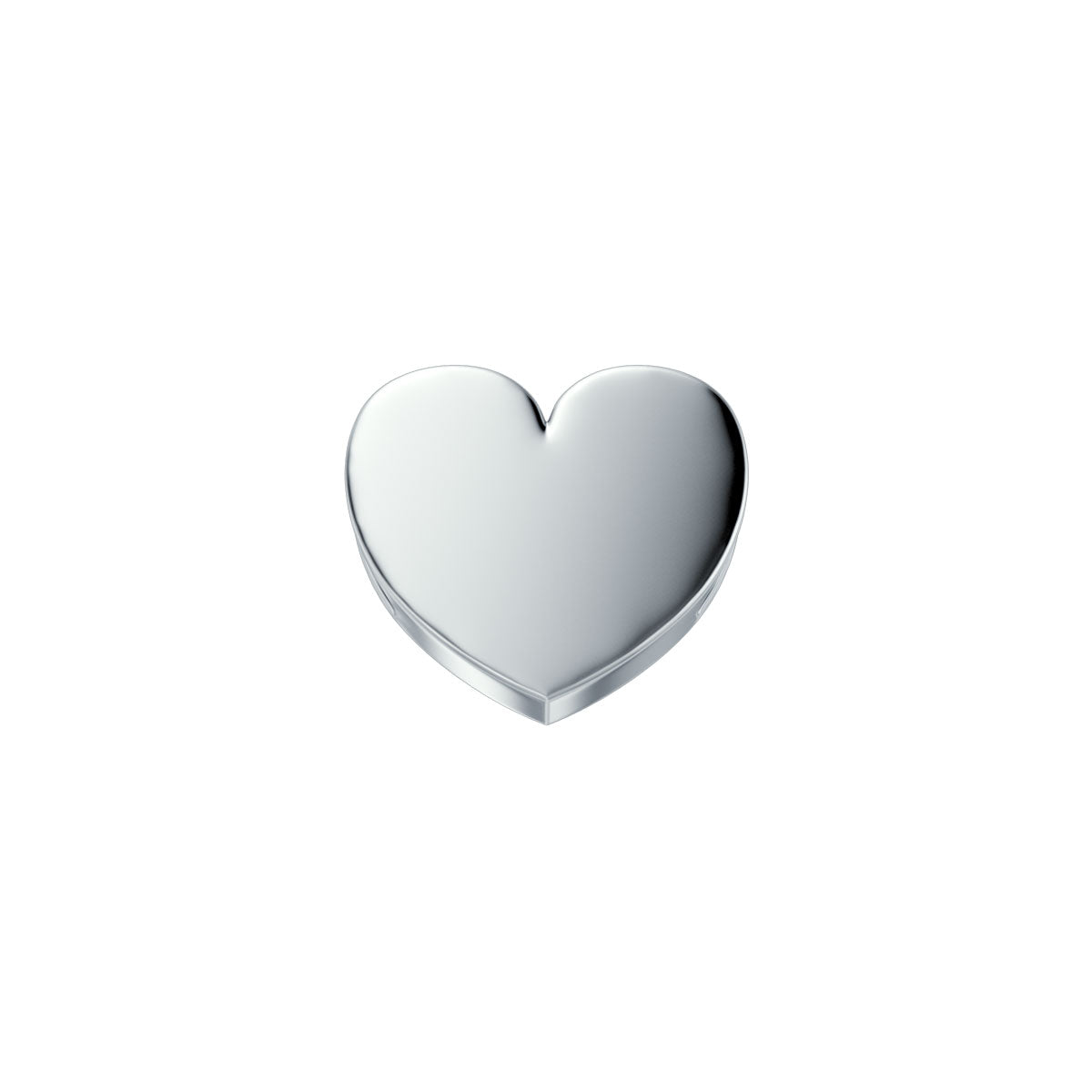 ELEMENTO CUORE REVERSO IN ORO BIANCO