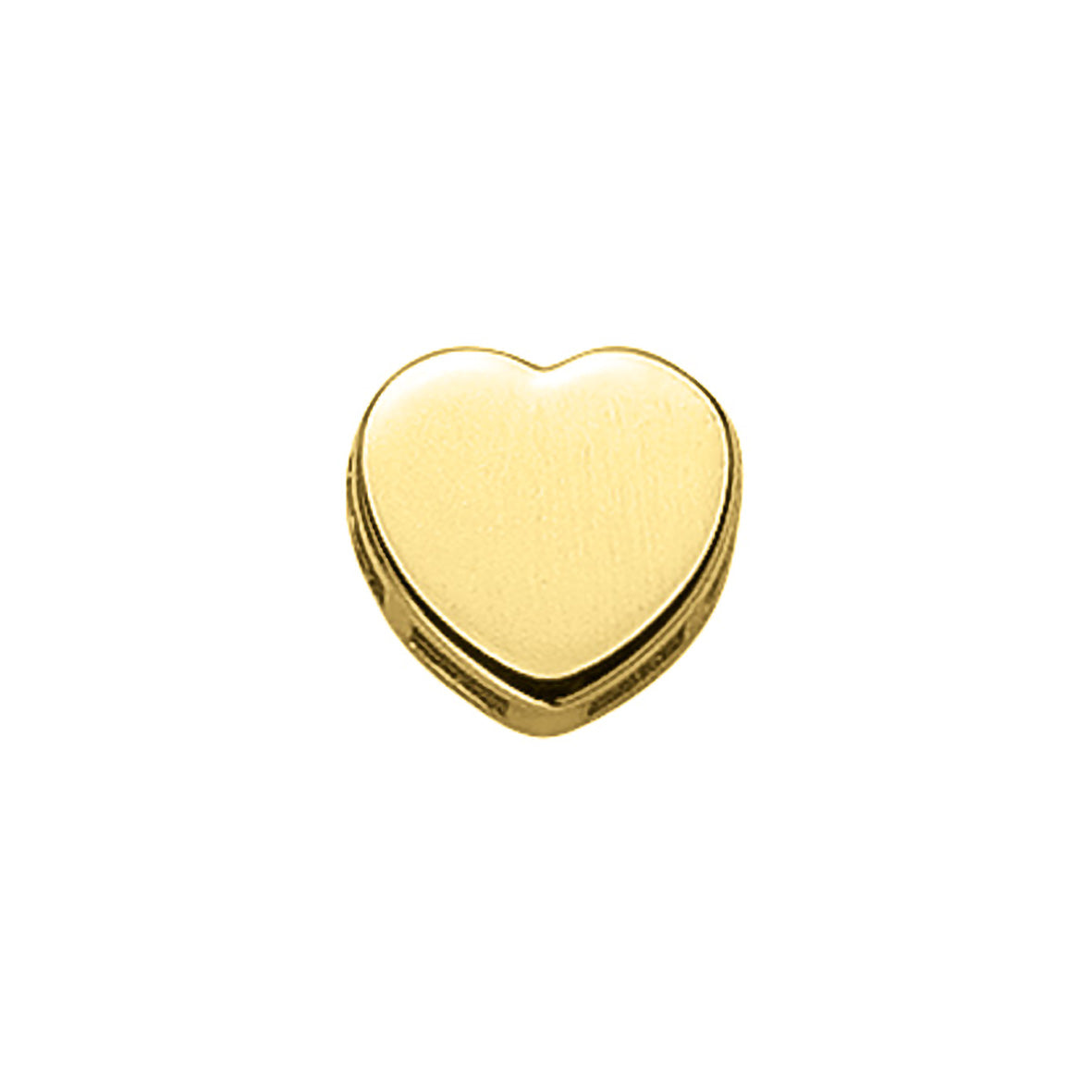 ELEMENTO CUORE PIATTO IN ORO GIALLO