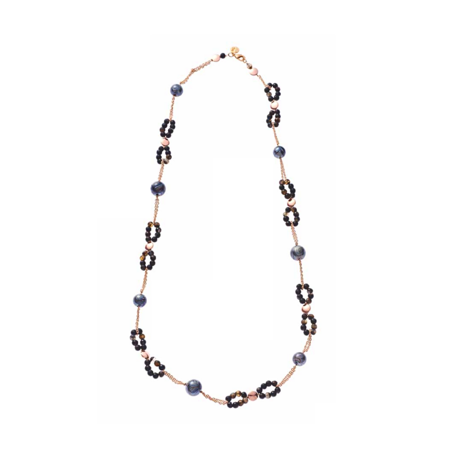 COLLANA LUNGA CATENA ATENA NERO MURRINAMURANO GM0206015