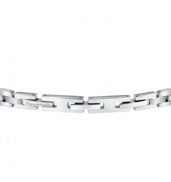 BRACCIALE UOMO MASERATI JEWELS ACCIAIO E DIAMANTI - JM423ATY18