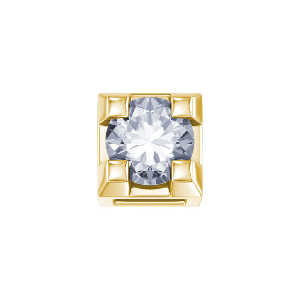 ELEMENTO GRIFFE 0,02 CT IN ORO E DIAMANTE
