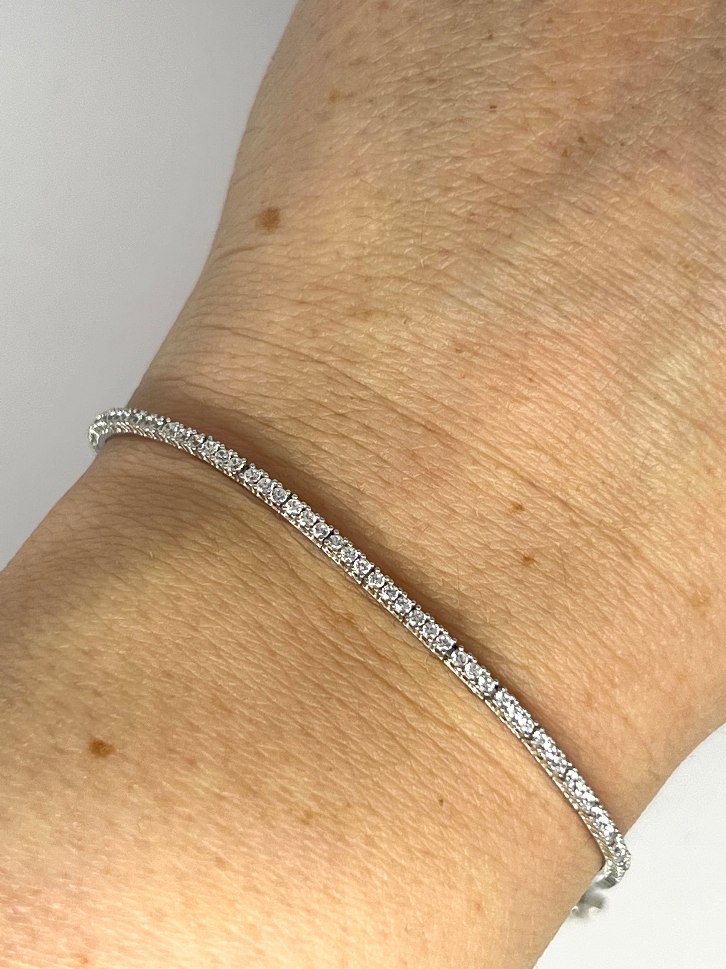 BRACCIALE TENNIS IN ORO E ZIRCONI