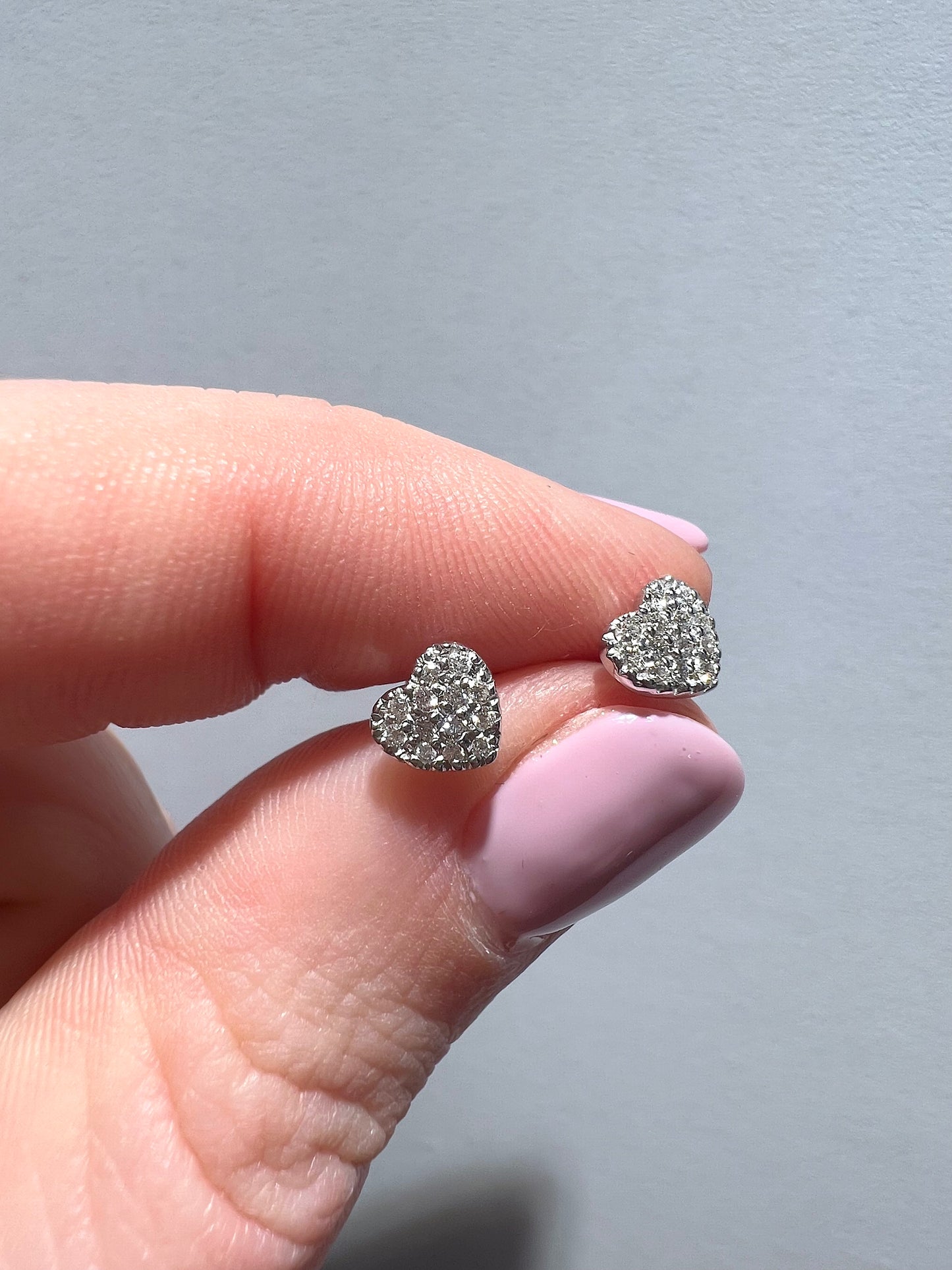 ORECCHINI A CUORE IN ORO E DIAMANTI