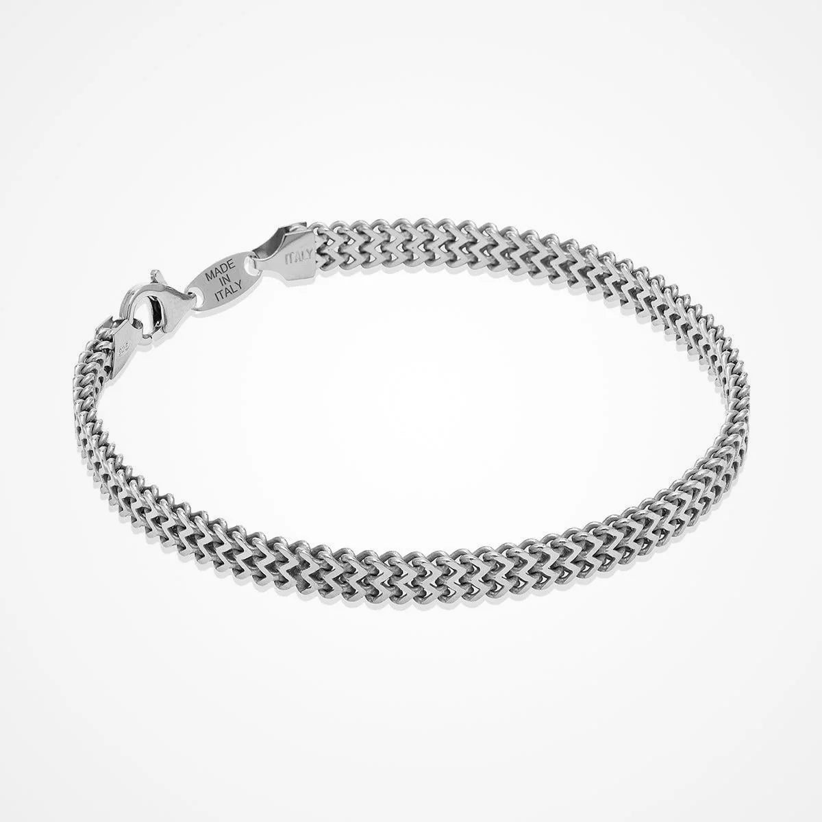 BRACCIALE IN ARGENTO RAIL