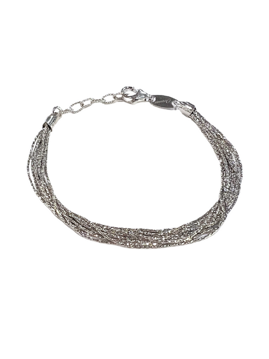 BRACCIALE DESMOS A FILI IN ARGENTO SPARK