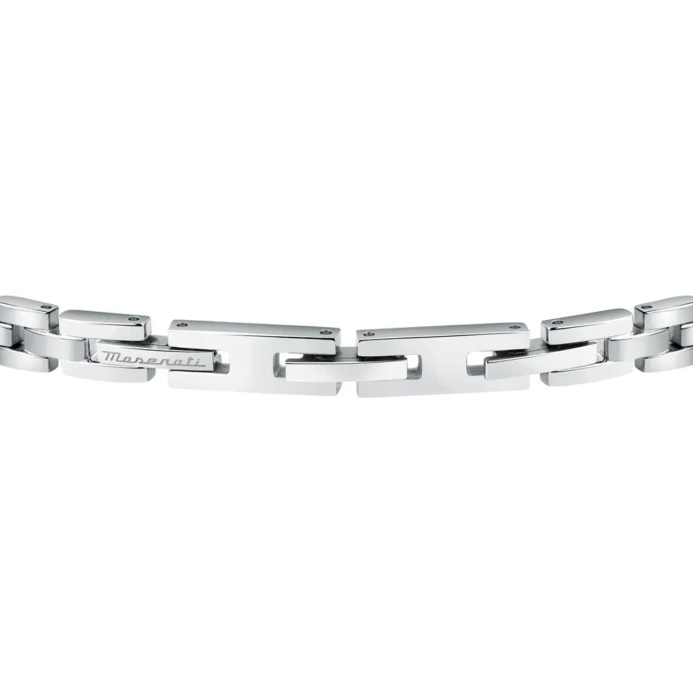 BRACCIALE UOMO MASERATI JEWELS ACCIAIO E DIAMANTI -JM423ATY19