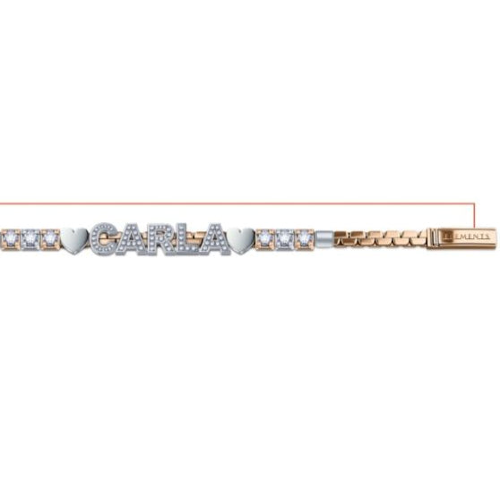 ELEMENTO GRIFFE 0,02 CT IN ORO E DIAMANTE